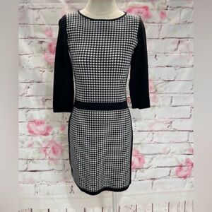 Ralph Lauren Houndstooth Sweater Dress